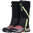thumbnail image 1 of Polainas para piernas para niños, impermeables, para exteriores, para nieve, para niños, senderismo, escalada, caza, cubiertas para piernas, zapatos, polainas (negras), 1 of 4