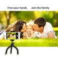 thumbnail image 6 of Phone Tripod,Upgraded iPhone Tripod with Wireless Remote Shutter Compatible with iPhone/Android Samsung, Mini Tripod Stand Holder for Camera GoPro/Mobile Cell Phone, 6 of 7
