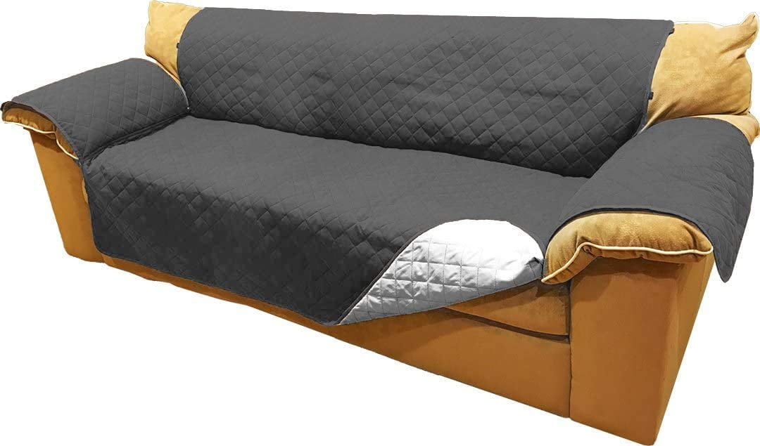 Ablehome Reversible Microfiber Sofa Cover Chair Throw Pet Dog Kids Furniture Protector W Hold Down Elastic Strap Com Ablehome Reversible Microfiber Sofa, Pet Covers For Furniture