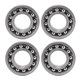 thumbnail image 1 of Cojinetes De Doble Hilera, Baja Fricción Y Ruido Cojinete De Bolas Autoalineable Buena Dureza Para Cajas De Cambios Para Patines De Ruedas Para Motores Cergrey 1205, 1 of 8
