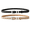 Black khaki, variant on 2Pcs Men's Black And Coffee Leather Belt ,Golf Belts for Men 1.46" Classic Single Prong Buckle Casual Dress Belt for Jeans Suits & Work