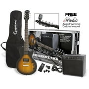 Bundle Les Paul Performance Pack Electric Guitar, Vintage Sunburst