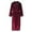 Wine, variant on PMVFHDE Men's Contrast Color Velvet Cardigan Long Robe Couple Bathrobe Comfortable Warm Mens Pajamas Sleepwear Green,XL