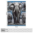 thumbnail image 4 of COMIO Cool Elephant Blanket Cozy Soft Throw Blanket for Couch Sofa Bedding Living Room, Warm Plush Flannel Blankets for Boys Girls Men Women, 4 of 6