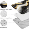 thumbnail image 5 of Black White Gray Gold Marble Pattern Bathroom Rugs Sets 3 Piece,Toilet Cover Set,Absorbent Non Slip Bathroom Mats Sets with U-Shaped Contour Rug Toilet Rug Set, 5 of 5
