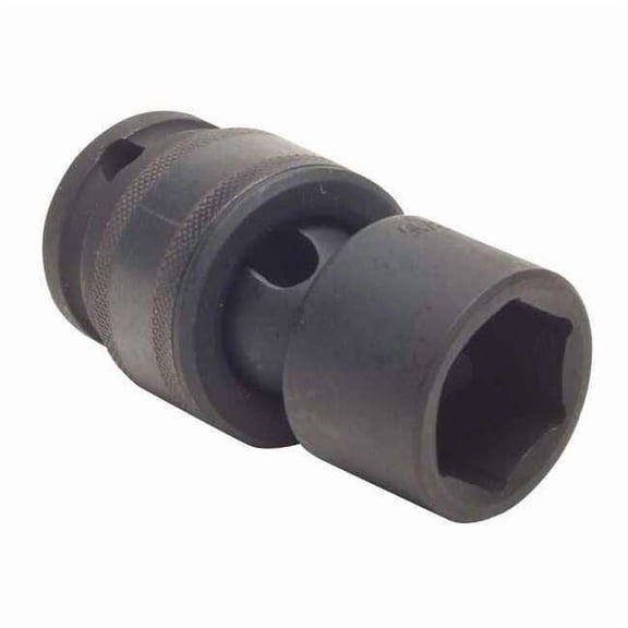 WESTWARD 3/8 in Drive Impact Socket, Standard Socket, Black Oxide,11/16 in
