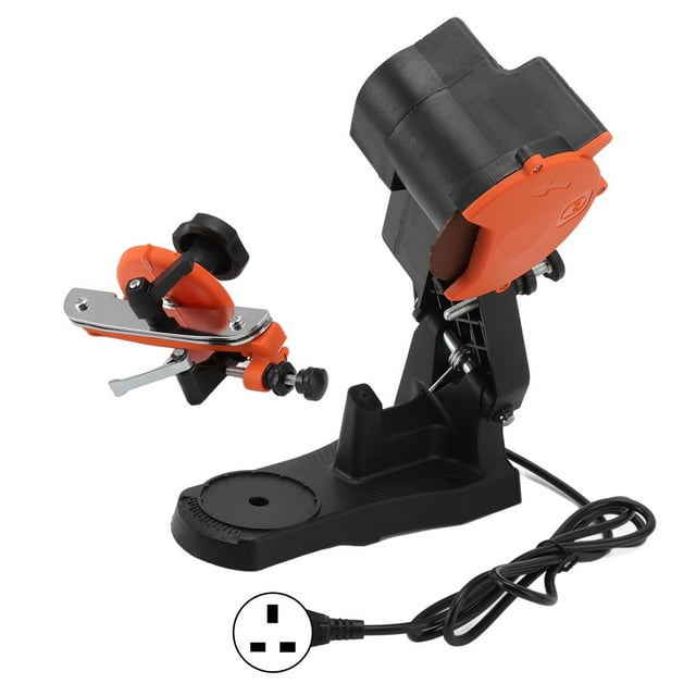 Afilador de motosierra eléctrico de 85W, 230V, 50HZ, 4800rpm, rectificadora de cadena portátil tipo escritorio, enchufe del Reino Unido