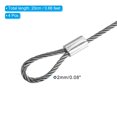 thumbnail image 2 of Uxcell 8" Stage Lights Safety Cable 304 Stainless Steel 2mm Dia Security Rope, 4 Pack, 2 of 5