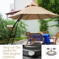 thumbnail image 6 of Costway 9.82" Beige Cantilever Patio Umbrellas, Water-Resistant, 6 of 12