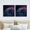 thumbnail image 4 of OWNSERIES Sea Turtle Pattern 2PC Canvas Wall Art Paintings for Living Room - Canvas Framed Print Wall Artworks Bedroom Decoration Office Wall Decor, 4 of 5