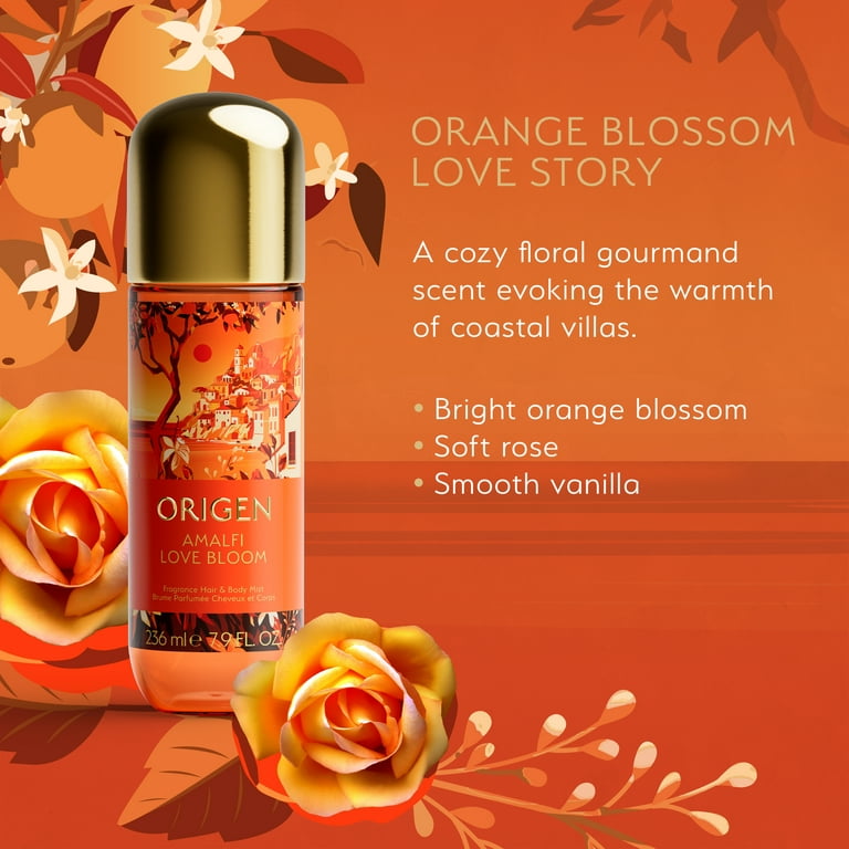 Origen Amalfi Love Bloom, Hair and Body Mist, 236ml (7.9oz