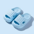 thumbnail image 2 of Baby Sneakers Baby Boys Girls Slides Slippers Shower Bathroom Slipper EVA Thick Sole Sandals Blue, 2 of 4