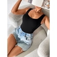 thumbnail image 6 of LNFINTDO Women's Bodysuits Tank Tops Sexy Knit Sleeveless Bodysuit for Women, 6 of 7