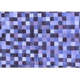 thumbnail image 1 of Ahgly Company Machine Washable Indoor Rectangle Checkered Blue Modern Area Rugs, 6' x 9', 1 of 4