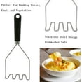 thumbnail image 3 of Stainless Steel Wire Masher with Non Stick, Mashed Potatoes Masher for Resistant Heat & Scratch (black), 3 of 6