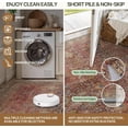 thumbnail image 3 of KUETH Modern Area Rug 2x3 Doormat, Low Pile Machine Washable Rugs, Small Retro Chenille Entryway Mat for Entrance, Hallway, Kitchen and Corridor, 3 of 5