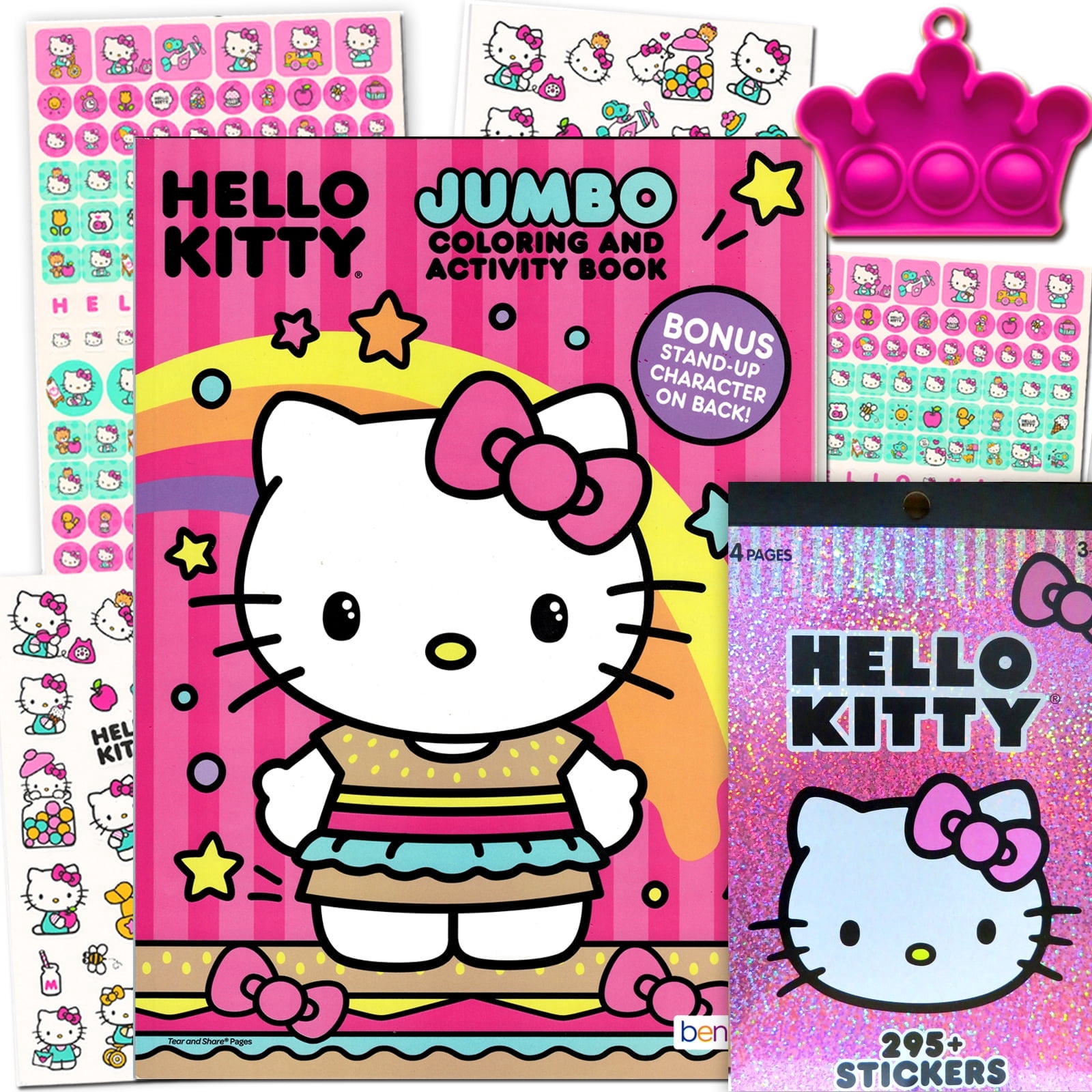 Sanrio Hello Kitty Ultimate Activity Set – Portfolio Con Libri, Adesivi, Puzzle E Pastelli Per Bambine - 4