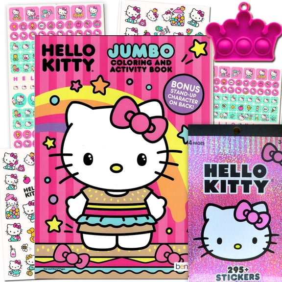 Hello Kitty Coloring Book and Sticker Set