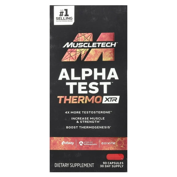MuscleTech Alpha Test Thermo XTR, 90 Capsules