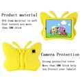 thumbnail image 4 of for iPad Pro 11" 2024 M4 5th Generation / iPad Air 6th Generation 11" 2024 M2 Kids Girls Case with Kickstand Soft EVA Foam Lightweight Shockproof Handle Stand Cover, Yellow, 4 of 6