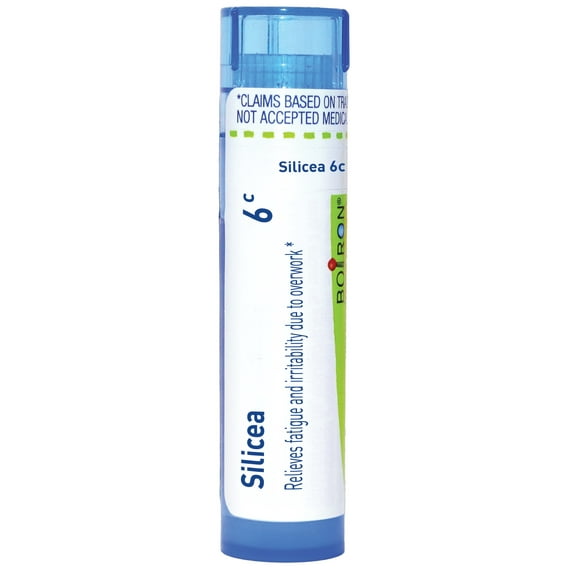 Boiron Silicea 6C, Homeopathic Medicine for Fatigue And Irritability Due To Overwork, 80 Pellets