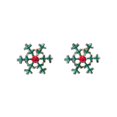 thumbnail image 1 of Xihbxyly En venta Pendientes navideños en forma de botón, pendientes rojos, árbol de Navidad, copo de nieve europe, bastón, accesorios, 1 of 2
