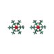 thumbnail image 1 of Pendientes de botón para mujer, pendientes de botón, pendientes de botón para mujer, pendientes de botón navideños, pendientes rojos, árbol de Navidad, copo de nieve europeo, accesorios de bastón, pen, 1 of 3