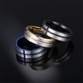 thumbnail image 4 of HIJONES Men's Cross Ring Stainless Steel Stress Personality Jewelry Gold Size 9, 4 of 5