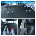 thumbnail image 5 of OTOSTAR Car Hooks Bling Handmade Crystal Multifunctional Car Back Seat Headrest Hangers Strong and Durable Auto Hooks Organizer Universal for Vehicle SUV Truck, 2 Pack (Sky Blue), 5 of 6