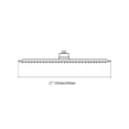 thumbnail image 4 of Logmey 12"Rainfall Shower Head Square Chrome Shower Stainless Steel for Bathroom, 4 of 6