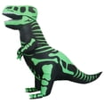 thumbnail image 3 of Disfraz inflable de dinosaurio T-rex jurásico premium halloween Toda ocasión Bk Disfraces  Talla unitalla 6 a 12 años Verde, 3 of 8
