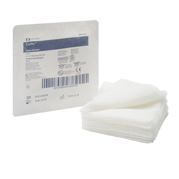 Curity 12-Ply Gauze Sponge Sterile 4 x 4" 1 Tray(s), 10  per Tray