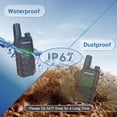 thumbnail image 2 of TIDRADIO TD-M11 Walkie Talkies Waterproof IP67 Long Range FRS Two-Way Radios, Frequency Copy, VOX, NOAA Emergency Weather Radio for Camping Hunting Gear, Black- 4 Pack, 2 of 9