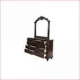 thumbnail image 6 of Dressers with Mirror, Traditional 9-Drawer Antique Cherry/Antique Walnut Bedroom Furniture | Walnut Brown | Particle Board+MDF, 6 of 13