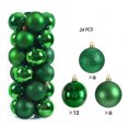 thumbnail image 3 of 24 piezas de bolas de Navidad de 4 cm para colgar en fiestas, juego de bolas de plástico para decoración de árbol de Navidad, regalos de Año Nuevo 2024 para el hogar, 3 of 5