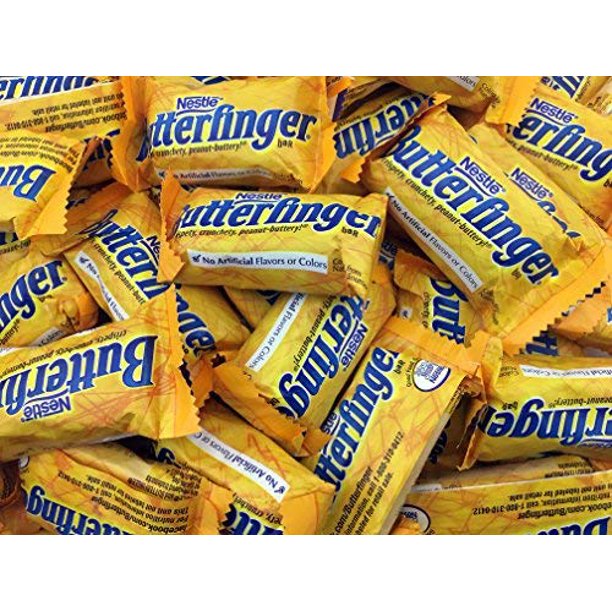 Butterfingers Candy, Nestle Butterfinger Snack Size Chocolate Bars, 2