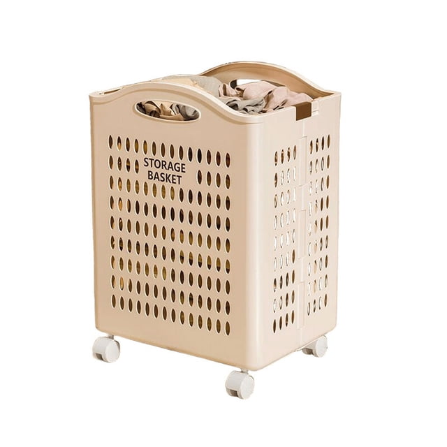 Zapatero para armario, cesto de ropa plegable para ropa sucia, gran capacidad, para el baño, con ruedas y portátil