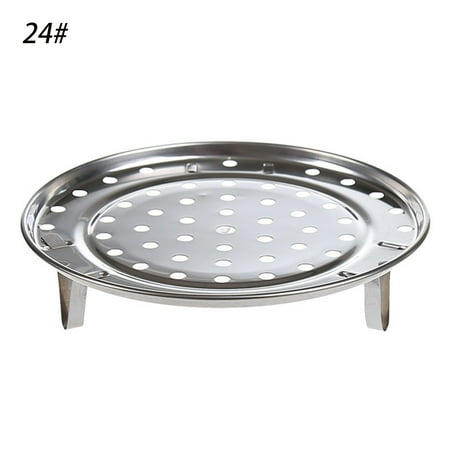 

Three Legged Cooking Tool Round Steamer Rack Stainless Steel Steaming Stand