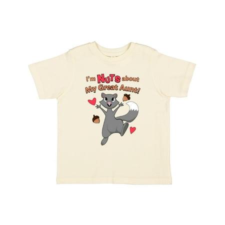 

Inktastic I m Nuts About My Great Aunt Gift Toddler Boy or Toddler Girl T-Shirt