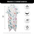 thumbnail image 5 of FKELYI Kimono Coverups for Women Soft Beach Cover Up Half Sleeve Summer Cardigan Shell Starfsih Water Plants Print Bikini Cover Ups Resort Wear Casual Cruise Outfits, 5 of 5