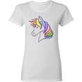 thumbnail image 3 of Inktastic Cute Rainbow Unicorn Women's T-Shirt, 3 of 5