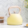 thumbnail image 3 of Pumpkin Pot Kettle Tea Set Food-Grade Stainless Steel Hot Water 3.5L Convenient Quick Boiling Cold Touch Handle Teapot, 3 of 17