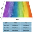 thumbnail image 4 of Women''s Rainbow Throw Blankets Plush Blanket Soft Worm Sherpa Fleece Blanket Adults for Kid Crib Couch Chair Living Room Travel(50"x60",Rainbow), 4 of 6