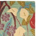 thumbnail image 2 of SAFAVIEH Blossom Michelle Floral Flowers Wool Runner Rug, Blue/Multi, 2'3" x 6', 2 of 3