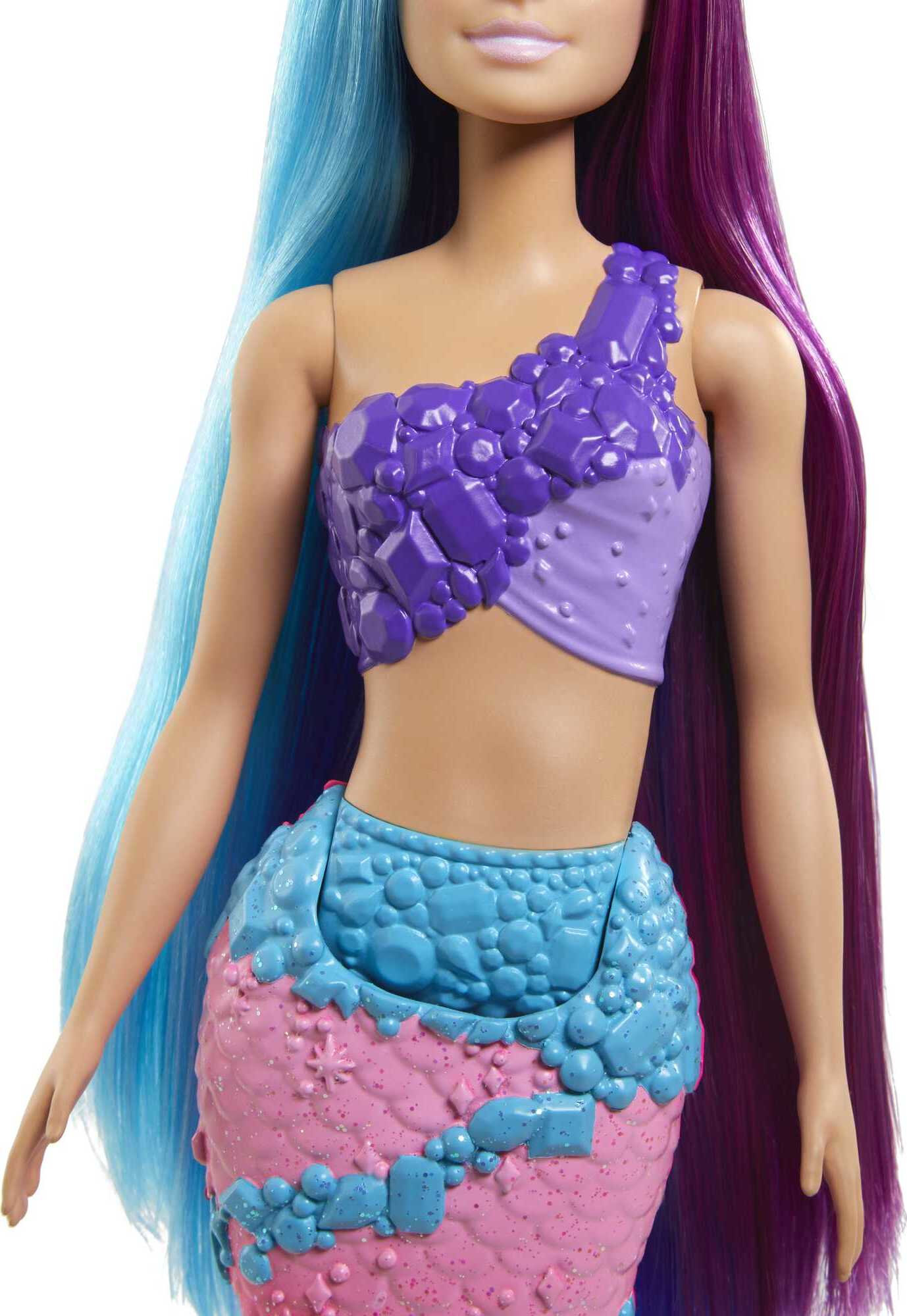 Barbie Dreamtopia Mermaid Doll with Extra-Long Fantasy Hair and Styling Accessories - image 4 of 6