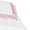White With Bubblegum Pink, variant on The Tangerine Store 3-Piece Willow Linen Cotton Mix Duvet Cover Set 78x88 inches - Full Size, White With Black Embroidered Edge - Zip Closure, 4 Corner Ties, Pre-Washed Fabric