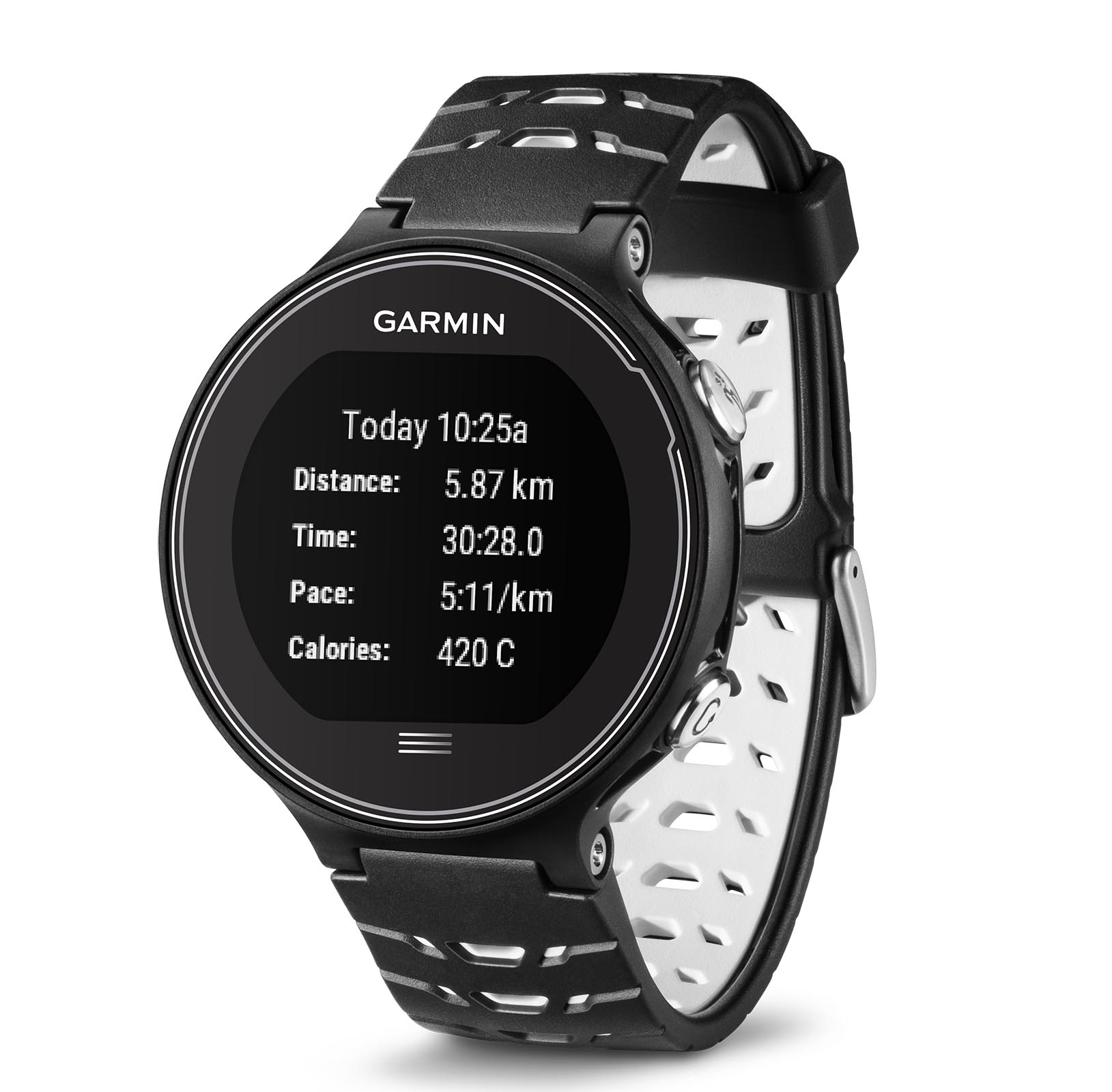 Garmin Forerunner 630 Touchscreen Sport Band Running Watch, Black and White - Walmart.com