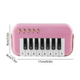 thumbnail image 3 of Kids Mini Piano Toy, Toddler Pocket Travel Piano Keyboard for 1-3, Portable Musical Instrument Toys, Music Interactive Birthday Gift 2 4 5 6 Year Old Boy Girl Child Early Learning Musical Toy, 3 of 6