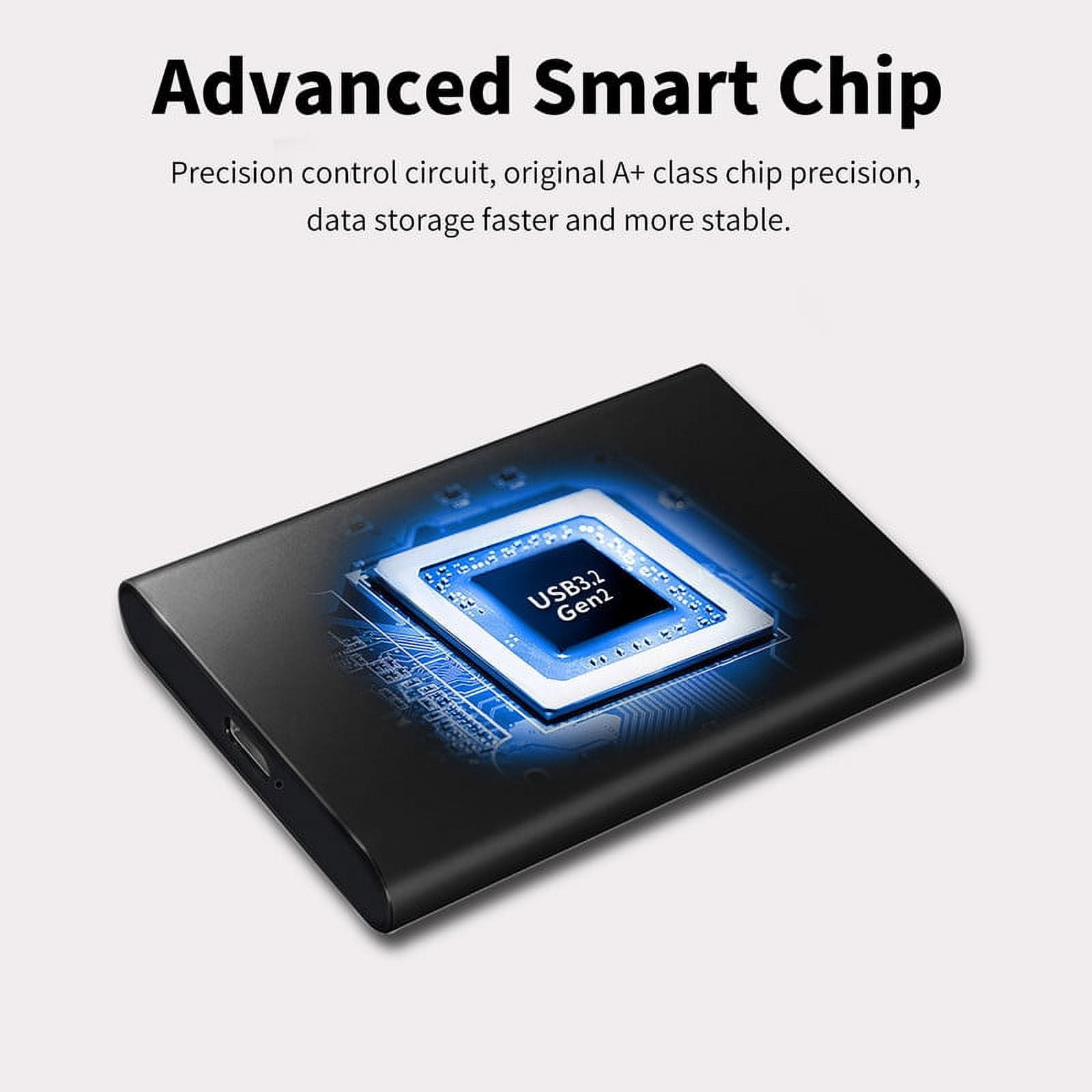 Qlzswk USB 3.0 Portable External Hard Drive4T B External Hard Disk Drive Memory Storage Device