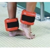 Fabrication Enterprises Aqua Dumbbells, Adjustable Ankle Cuffs, Pair, Red